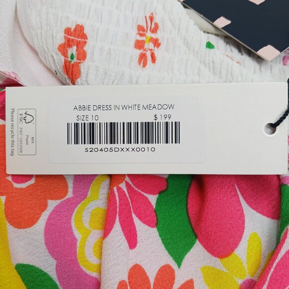 Mister Zimi Abbie Maxi Dress In White Meadow Size 6US/10AUS Floral Print Viscose - Picture 9 of 16